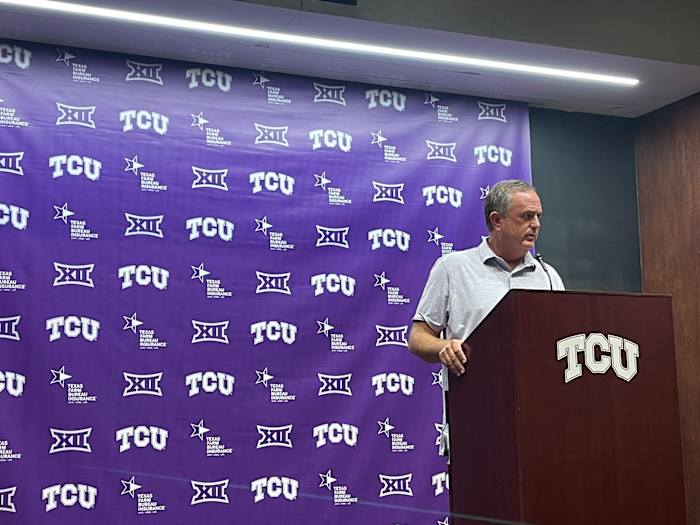 TCU football head coach Sonny Dykes Week One press conference